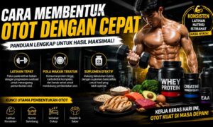 Read more about the article Cara Membentuk Otot dengan Cepat: Panduan Latihan, Pola Makan, dan Suplemen yang Efektif