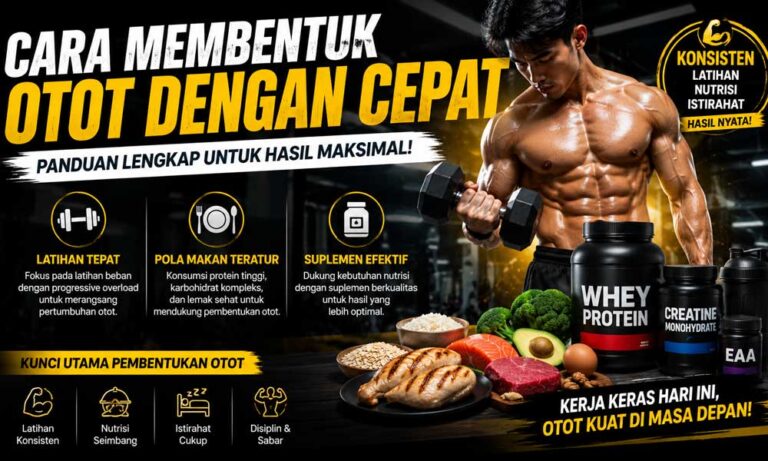 Cara Membentuk Otot dengan Cepat: Panduan Latihan, Pola Makan, dan Suplemen yang Efektif